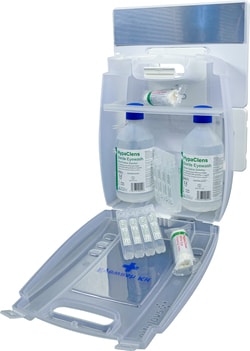 Safety First Aid&nbsp;Evolution Plus 2 x 500 mL Eye Wash Kit with 8 Eye Wash Pods with Mirror